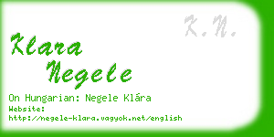 klara negele business card